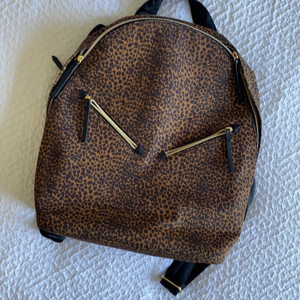 Leopard Print Stella & Dot Backpack